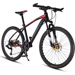 Gnohnay vélo 26 Pouces 33 Vitesses Vélos de Montagne Vitesse Variable Course tout-Terrain en Alliage D'aluminium super léger Double Absorption des Chocs, Convient aux Hommes et aux Femmes Adultes, Rouge, 33 speed