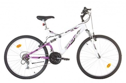 BACHINI vélo BACHINI VTT 26'' Tout Suspendu Twister 18 Vitesses - Freins V-Brake