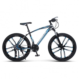 BaiHogi Vélo de montagnes BaiHogi Vélo de Course Professionnel, Vélo de Montagne for Adultes 21 / 24 / 27S Système de Vitesses MTB Cadre en Acier au Carbone à vélo 26 Pouces Roue avec Frein à Disque / Vert / 21 Vitesses