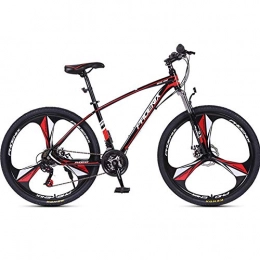 BNMKL Vélo de montagnes BNMKL Vélo De Montagne 26 Pouces 24 Vitesses VTT Vélo, Adulte Étudiant Sport Cyclisme Route Vélos Vélos d'exercice, Acier À Haute Teneur en Carbone, Rouge