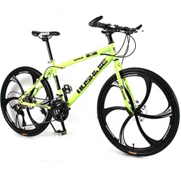 BNMKL Vélo de montagnes BNMKL Vélo De Montagne, Adulte 26 Pouces Roues 21 / 24 / 27 / 30 Vitesse, Freins À Double Disque, VTT pour Adolescents D'adultes Hommes Et Femmes, Vert, 30 Speed