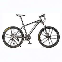 Cacoffay Vélo de montagnes Cacoffay VTT Adulte, Double Frein À Disque, Suspension Avant Vélo De Montagne, 21 / 24 / 26 Vitesse Bicyclette pour Homme Et Femme Approprié Au Cycle Extérieu, B, 24speed 26inch