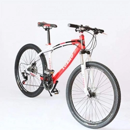 CDBK Vélo de montagnes CDBK VTT 27 Vitesses, 26 Pouces Vélo Amortisseur À Vitesse Variable De Vélo Étudiant pour Les Hommes Et Les Femmes Scooter Vélo Adulte, Rouge