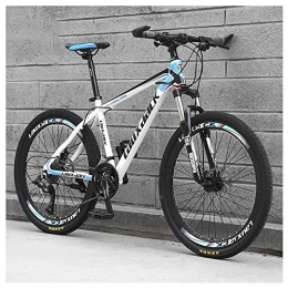 COSCANA Vélo de montagnes COSCANA Vélos De Montagne pour Adultes 26 Pouces 21-30 Vitesses VTT Suspension Avant VTT Vélos pour Hommes Et Femmes avec Double Frein à DisqueBlue-27 Speed