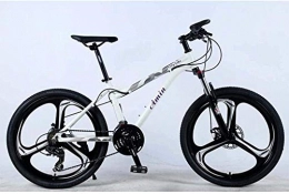 CSS vélo CSS Vélo de montagne 24 vitesses pour adulte, alliage d'aluminium, cadre complet, suspension avant, étudiant hors route féminin, changement de vélo adulte, frein à disque 6-20, blanc, C