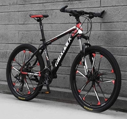 CSS vélo CSS Vélo de montagne adulte 26 pouces 21 / 24 / 27 / 30 vitesse disque d'huile une roue hors route vitesse vélo mâle étudiant choc vélo 6-6, 10 Noir Rouge, 27