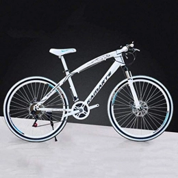 CSS vélo CSS Vélos de montagne de 26 pouces, vélo à queue dure en acier à haute teneur en carbone, vélo léger avec siège réglable, frein à disque double, fourche à ressort, A, 27 vitesses 6-24