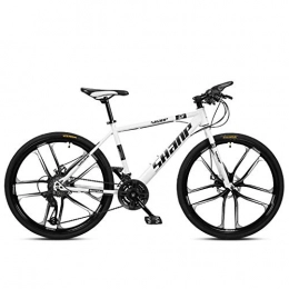 CWZY vélo CWZY VTT 26" pour homme, double frein à disque, siège réglable, cadre en acier à haute teneur en carbone, 21 vitesses, jaune 6 rayons, Homme, 21 vitesses., Blue 3 Spoke