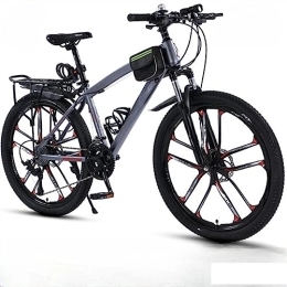 DADHI vélo DADHI Vélo de 26 Pouces, VTT de Vitesse, vélo de Route pour Sports de Plein air, Cadre en Acier à Haute teneur en Carbone, adapté aux Adultes (Grey 30 speeds)