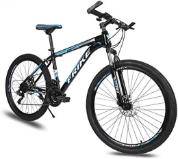 Ding Vélo de montagnes Ding VTT, Vélo de Route, Queue Dur vélo, 26 Pouces vélo, en Acier au Carbone for Adultes vélo, 21 / 24 / 27 Speed ​​Bike, Vélo coloré (Color : Black Blue, Size : 24 Speed)