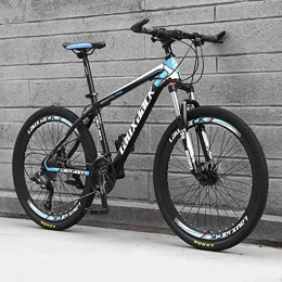 DJP Vélo de montagnes DJP Vélo de Montagne, Meubles Freins À Double Disque Vélo de Montagne, Vtt 26 Pouces En Acier Carbo Vtt En Acier À Haute Teneur En Carbone Vélos Pliants À Suspension Complète Noir / Gris-3 Rayons 27