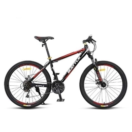 Dsrgwe vélo Dsrgwe VTT, 26inch VTT, Vélos Cadre en Acier au Carbone, Suspension à Double Disque de Frein Avant et, Rayon de Roue Roue (Color : Red)