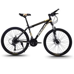 Dsrgwe vélo Dsrgwe VTT, Mountain Bike / Vélos, Cadre en Acier au Carbone, Suspension Avant et Double Disque de Frein, Roues, 26 Pouces 27 Spoke Vitesse (Color : B)