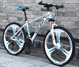 Dszgo Vélo de montagnes Dszgo Adulte Montagne 26 Pouces vélo, trilames intégré Roue, des Jeunes Hommes et des Femmes Hors Route à Vitesse Variable vélo, Cadre en Alliage d'aluminium, mécanique Double-Disque de Frein