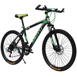 EAHKGmh vélo EAHKGmh 26 Pouces Hommes Mountain Bikes Haute teneur en Carbone Suspension Avant Acier VTT Amortisseur vlo de Route for Hommes Femmes (Color : Green, Size : 26 inch 21 Speed)