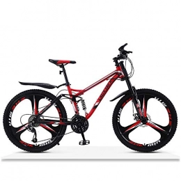 DODOBD Vélo de montagnes Fatbike VTT 26'' Tout Suspendu – Cadre Suspendu Vélo VTT 26 Pouces 21-30 Vitesses Absorption des Chocs Frein à Double Disque en Alliage D'aluminium