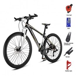 GUOHAPPY Vélo de montagnes GUOHAPPY Vélo De Montagne De 29 Pouces À 33 Vitesses avec Une Charge Maximale De 330 LB, Adapté À La Conduite Adulte De 165 Cm À 195 Cm, Facile À Gérer sur Diverses Routes, Black Yellow