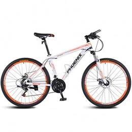 GXQZCL-1 vélo GXQZCL-1 VTT, vlo Tout Terrain, VTT, Cadre en Alliage d'aluminium Vlos hardtails, Double Frein Disque et Suspension Avant, 26 Pouces, 27.5inch Roues MTB Bike (Color : White+Orange, Size : 26inch)