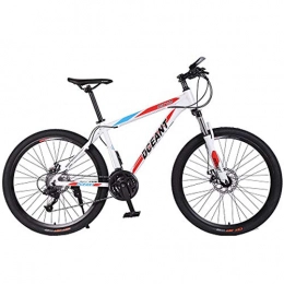 HJ Vélo de montagnes hj en Alliage D'aluminium De Vlo De Montagne, (24 / 26 Pouces) Double Adulte Frein Disque Vlo Urbain Activit De Plein Air Mle Et Femelle tudiant Vlo, Blanc, 26inch