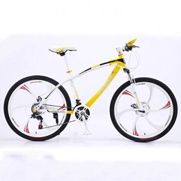 JLFSDB Vélo de montagnes JLFSDB VTT Vélo de Montagne Mountain Bike 26" Ravine Vélo VTT Montagne amortissant Les Chocs en Acier au Carbone Bicyclettes à Double Suspension Frein à Disque Avant 21 24 27 Vitesses