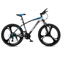 Kays vélo Kays VTT Vélo de Montagne Mountain Bike, 26” Cadre en Acier Au Carbone Hommes / Femmes Vélos Hard-Queue, Double Disque De Frein Et La Fourche Avant, 21 / 24 / 27 Vitesses (Color : Blue, Size : 27 Speed)