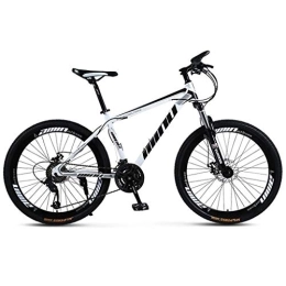 Kays vélo Kays VTT Vélo de Montagne VTT, 26 Pouces Femmes / Hommes Montagne Vélos Cadre en Acier Au Carbone 21 / 24 / 27 / 30 Suspension Avant Disque Délais Frein (Color : White, Size : 21speed)