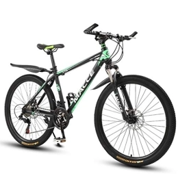 Kays vélo Kays VTT Vélo de Montagne VTT, 26 Pouces Jante, Cadre en Acier au Carbone léger Mountain Bicycles, Double Frein à Disque et Fourche Avant (Color : Green, Size : 24-Speed)