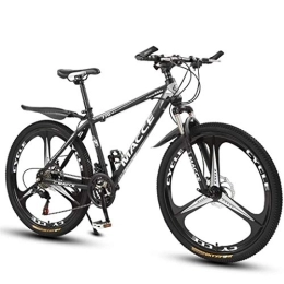 Kays Vélo de montagnes Kays VTT Vélo de Montagne VTT, 26 Pouces Jante, Vélos Cadre en Acier Au Carbone, Double Disque De Frein Et La Fourche Avant (Color : Black, Size : 27-Speed)