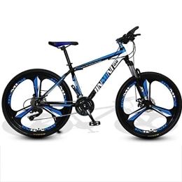 Kays vélo Kays VTT Vélo de Montagne VTT, Vélos De Montagne Hardtail Unisexe, Cadre en Acier Au Carbone, 26 Pouces Roue, Suspension À Double Disque De Frein Avant (Color : Black+Blue, Size : 24 Speed)