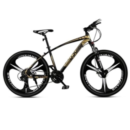 Kays vélo Kays VTT Vélo de Montagne VTT, Vélos De Montagne Hardtail Unisexe, Suspension Double Disque De Frein Avant, Cadre en Acier Au Carbone, 26 Pouces Roue Mag (Color : Gold, Size : 27 Speed)