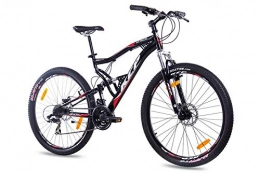 Unbekannt Vélo de montagnes KCP Attack Vélo VTT 27, 5 pouces unisexe avec 21 vitesses Shimano TX Noir