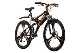 KS Cycling vélo KS Cycling VTT Tout Suspendu 26" Bliss Noir-Orange TC 47 cm