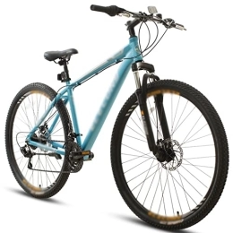 LANAZU vélo LANAZU Vélo de Montagne en Alliage d'aluminium pour Femmes et Hommes Adultes, Freins à Disque Avant et arrière Multicolores, Fourche Antichoc