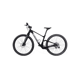 LANAZU Vélo de montagnes LANAZU Vélo Tout-Terrain à Vitesse Variable pour Adulte, vélo Tout-Terrain Rigide à axe traversant, VTT en Fibre de Carbone, adapté aux Hommes, Femmes et étudiants