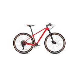 LANAZU vélo LANAZU Vélo vélo, 29 Pouces 12 Vitesses Carbone VTT Frein à Disque VTT vélo pour Transmission (Red 27.5)