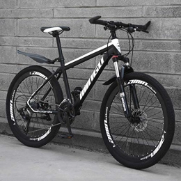 LBYLYH vélo LBYLYH Hommes 26Inch VTT, VTT Semi-Rigide en Acier Haute Teneur en Carbone, VTT avec Suspension Avant Siège Réglable, E, 21