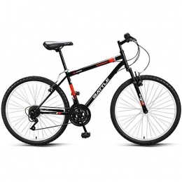 LC2019 Vélo de montagnes LC2019 26 Pouces Adulte VTT Vélo De Route, 18 Cadre Speed ​​Carbon Steel Route Vélo, Banlieue Vélo for Dirt Trail Touring (Color : Black)