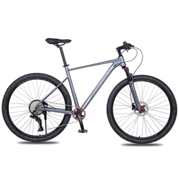 LIANAI Vélo de montagnes LIANAI zxc Cadre de vélo en alliage d'aluminium VTT double frein à huile avant ; arrière à dégagement rapide en carbone (Couleur : gris)