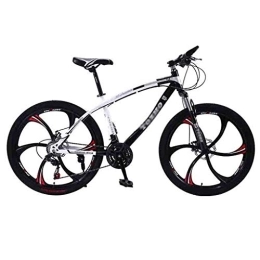 LILIS vélo LILIS Vélo VTT, VTT en Aluminium VTT VTT Vélo Adulte Route Vélos for Les Hommes et Les Femmes 24 / 26En Roues Vitesse réglable Double Frein à Disque (Color : Black-26in, Size : 30 Speed)