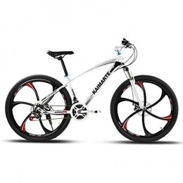 Llpeng vélo Llpeng 26 Pouces 21 / 24 / 27 Vitesse Adulte VTT, équitation étudiant Shock Absorber Vitesse Variable vélo, Cadeau vélo, année de Course Shifting système (Color : White, Size : 27)