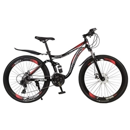 Lovexy vélo Lovexy Vélo de Montagne vélo Tout-Terrain mâle et Femelle Adulte lumière Double Frein à Disque Vitesse Variable étudiant Ville Absorption des Chocs 24 Pouces 21 / 24 / 27 Vitesses- Noir