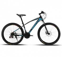 LYzpf vélo LYzpf VTT Vélo de Montagne Velo 26 / 24 Pouces 21 / 24 / 27 Vitesses Alliage Plus Solide Cadre Pédales de Frein à Disque Vélo pour Adulte Homme Femme étudiant, Blue, 26inch-21S