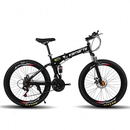 M-YN vélo M-YN Vélo De Montagne pour Adultes, 26 Pouces Hommes Et Femmes Vélos De Montagne Vélo en Acier Au Carbone Vélo VTT Vélo Vélo Frein à Double Disque Absorbant(Size:21 Speeds, Color:Noir)