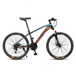 MDZZYQDS Vélo de montagnes MDZZYQDS 26 Pouces VTT MTB, 27 Vitesses Fourche à Suspension VTT Cadre en Acier au Carbone Haute Résistance avec Double Frein à Disque Convient à Partir de 155-185 cm, Unisexe