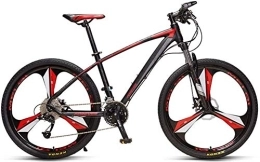 Aoyo Vélo de montagnes Mens Mountain Bikes, Adulte Femmes 33 Vitesse Vélo de montagne, VTT Semi-rigide avec double disque de frein, vélo de banlieue, Spoke Gray, (Color : 3 Spoke Black)