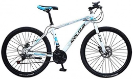 BBZZ Vélo de montagnes Mountain Bike pour Land Rover Hommes 26 Pouces avec 24 Vitesse de vélos Pleine Suspension VTT 100cm * 85cm * 35cm, Bleu