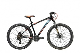 Cicli Adriatica vélo Mountain Bike RCK 27, 5 de cycles Adriatique avec châssis en aluminium, fourche amortie et change 21 V, Nero-Blu-Rosso, Telaio 48 cm