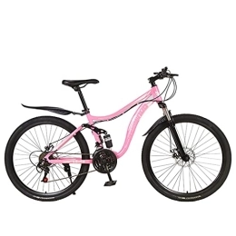 Mountain Bike Vélo de montagnes Mountain Bike Vélo de Montagne à Queue Souple à Double Amortissement à Une Roue (Vitesse 21 / 24 / 27 Noir Rouge, Bleu Noir, Blanc Bleu, Jaune, Rose)