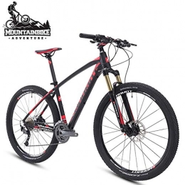 NENGGE Vélo de montagnes NENGGE Adulte Vélo VTT avec Avant Suspendu 27.5Pouces, 27 Vitesses Vélo de Montagne pour Homme / Femme, Véhicule Tout Terrain Cyclisme Frein à Disque Hydraulique, Noir