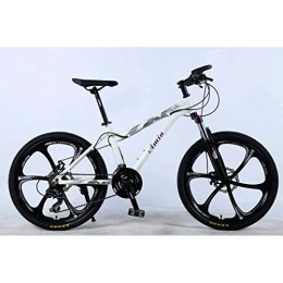 LHQ-HQ vélo QGL-HQ 24 Pouces 24Speed ​​VTT for Adultes, léger en Alliage d'aluminium Plein Cadre, Suspension Avant Roue Femme Offroad Déplacement étudiant Adulte vélo, Frein à Disque Sports de Plein air Mountain